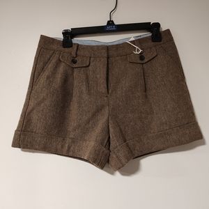 Lands End Canvas tweed wool shorts size 8